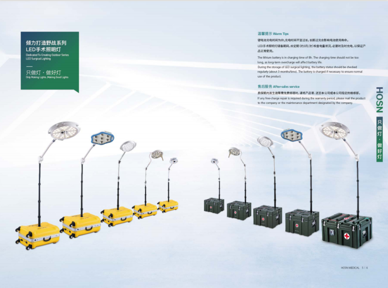 PORTABLE (OUTDOOR) LED SURGICAL LIGHTING